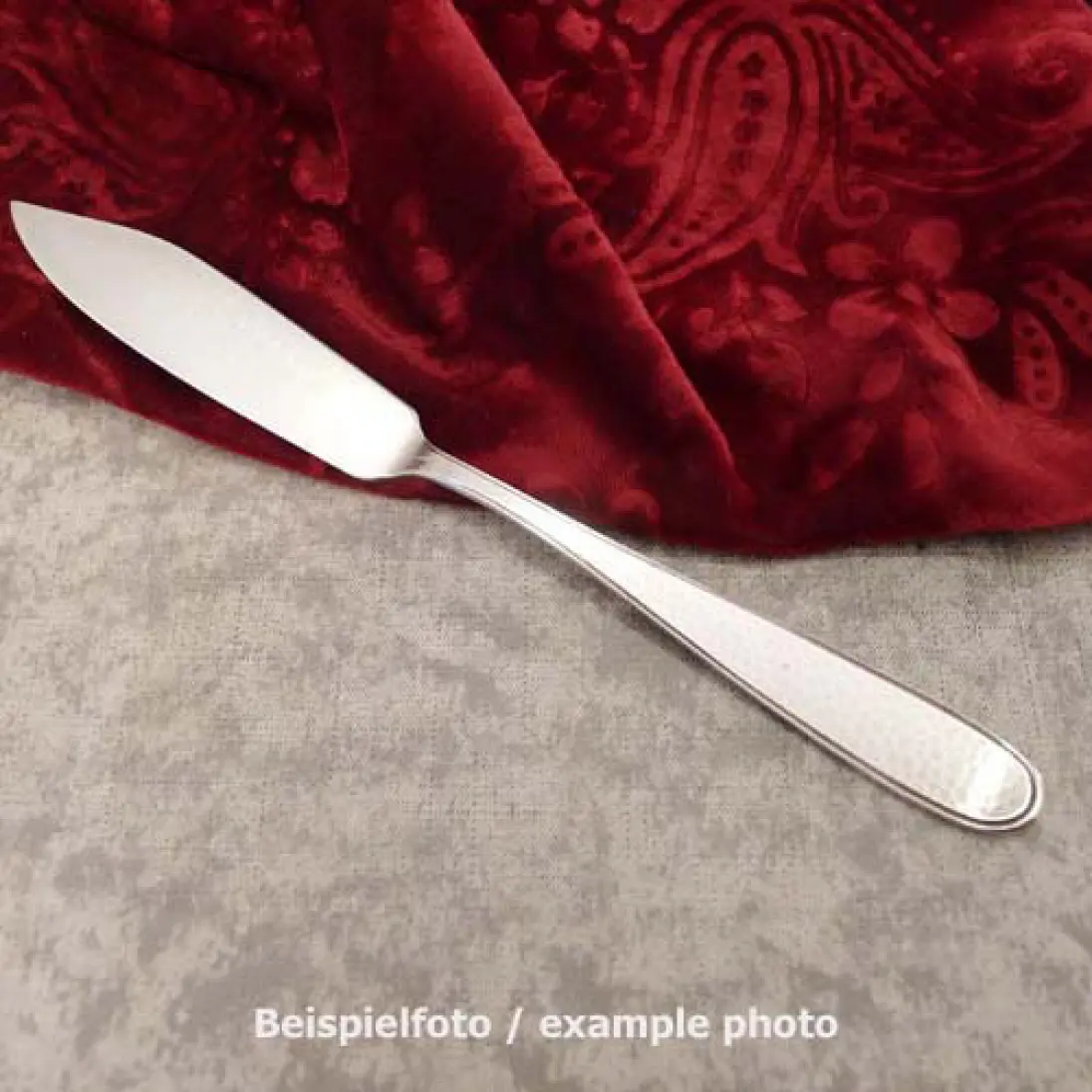 WMF 7200 Hammerschlag Fischmesser 20,7cm 90 versilbert