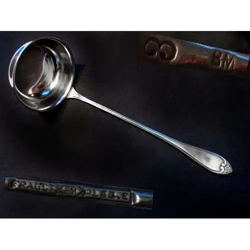 Jugendstil Suppenkelle Fraget versilbert