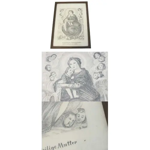 Die Heilige Mutter - Zeichnung von B.Pohl