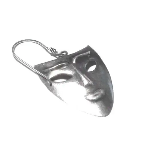 Anhänger, Ohrring Karnevalsmaske 925 Silber Anhänger, Ohrring Karnevalsmaske 925 Silber