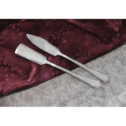 Wellner Art Deco Butter und Käsemesser 90 versilbert