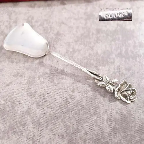 Hildesheimer Rose Zuckerlöffel 800 Silber