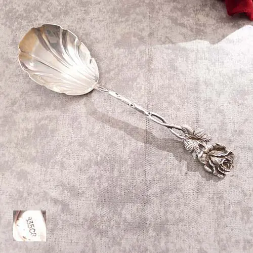 Hildesheimer Rose Sahnelöffel 835 Silber