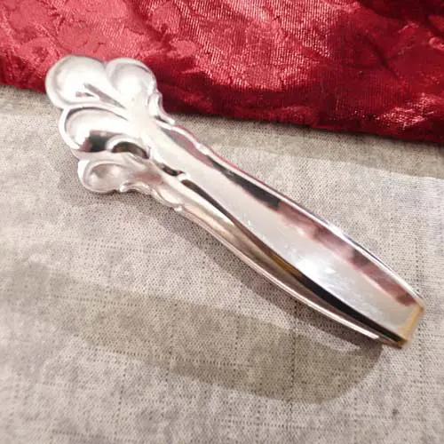 Quist Zuckerzange Art Deco versilbert
