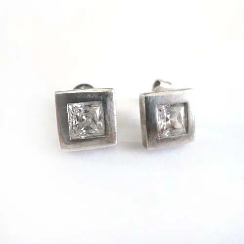 Ohrstecker Paar 925 Silber mit Steinen Ohrstecker Paar 925 Silber mit Steinen