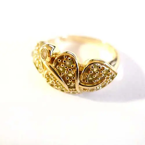 Ring 925 Silber vergoldet