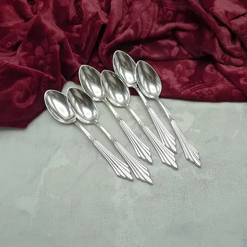 WMF 900 Fächer 6 Teelöffel 12,5cm 90 versilbert WMF 900 Fächer 6 Teelöffel 12,5cm 90 versilbert
