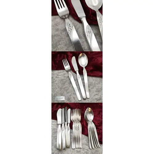 seltenes Besteck 6 Personen 90 versilbert B+A aus den 60ern