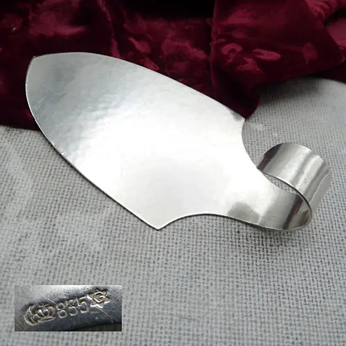 Art Deco Gebäckheber 835 Silber