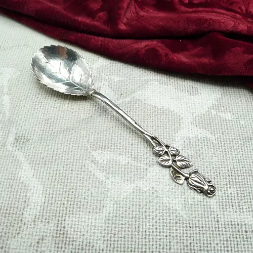 Hildesheimer Rose Zuckerlöffel 800 Silber