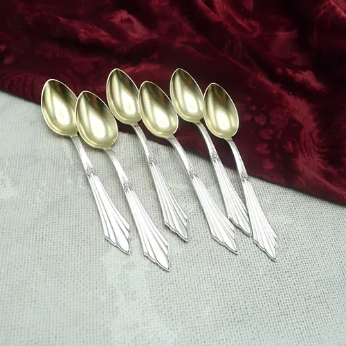 WMF 900 Fächer 6 Eierlöffel 10,7cm 90 versilbert WMF 900 Fächer 6 Eierlöffel 10,7cm 90 versilbert