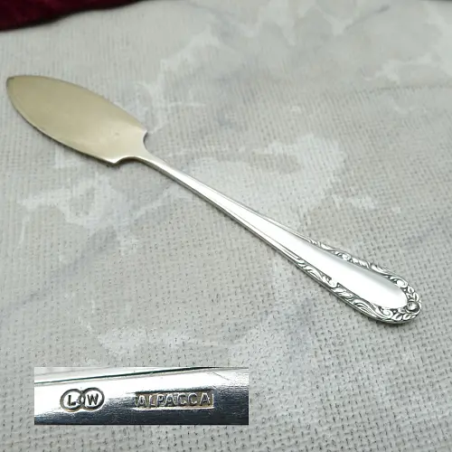 Buttermesser Floral LW versilbert