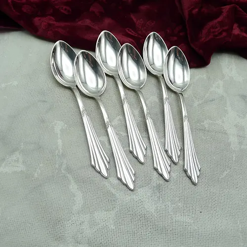 WMF 900 Fächer 6 Kaffeelöffel 90 versilbert WMF 900 Fächer 6 Kaffeelöffel 90 versilbert