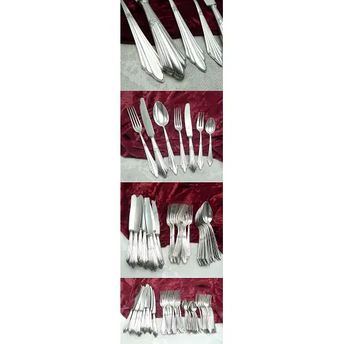 WMF 900 Fächer Silberbesteck 12 Personen 84 tlg 90 versilbert WMF 900 Fächer Silberbesteck 12 Personen 84 tlg 90 versilbert