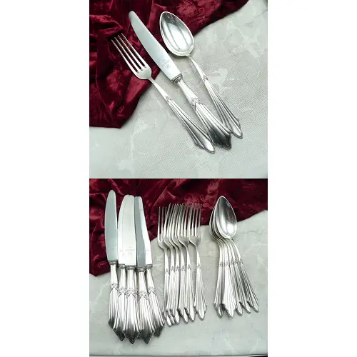 WMF 900 Fächer Tafelbesteck 6 Personen 90 versilbert