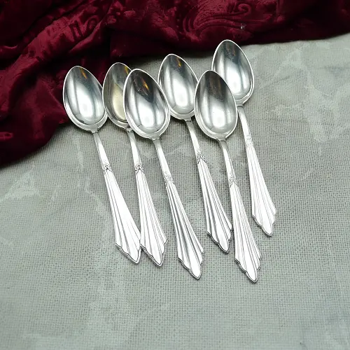 WMF 900 Fächer 6 Kaffeelöffel 90 versilbert