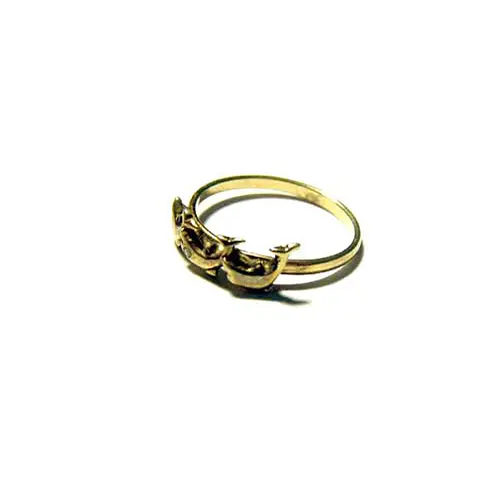 Ring 333 Gold mit Delphinen
