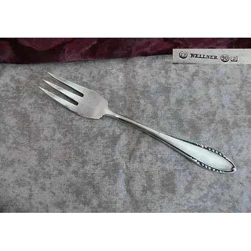 Wellner Röschen Brotgabel 90 versilbert