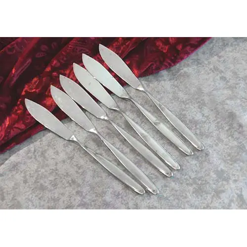 WMF Baden Baden 6 Fischmesser 90 versilbert