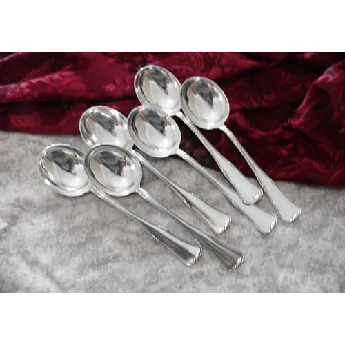WMF 3700 6 Tassenlöffel 17,4cm 90 versilbert WMF 3700 6 Tassenlöffel 17,4cm 90 versilbert