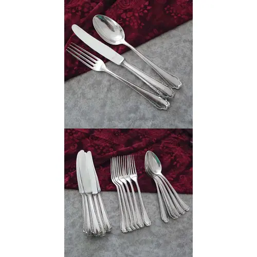 BSF 95 Tafelbesteck 6 Personen 90 versilbert BSF 95 Tafelbesteck 6 Personen 90 versilbert