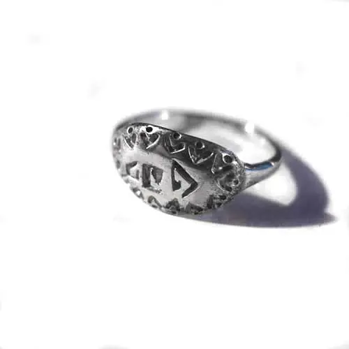 Ring 925 Silber mit geometrischem Muster Ring 925 Silber mit geometrischem Muster
