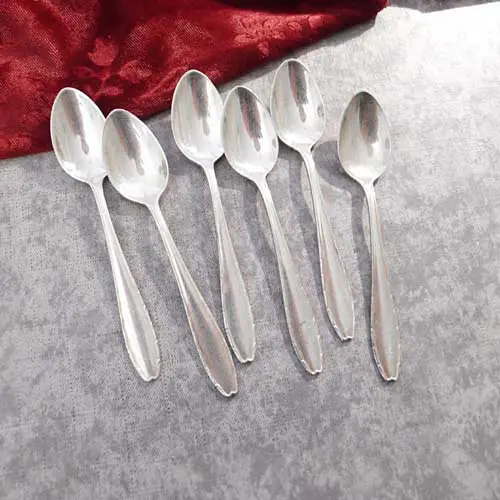 WMF 2300 6 Mokkalöffel 10,6cm 90 versilbert