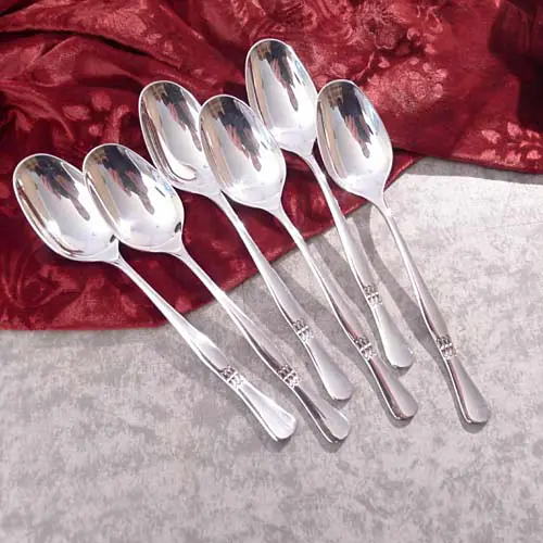 Wilkens Sommernachtstraum 6 Dessertlöffel 18cm 90 versilbert Wilkens Sommernachtstraum 6 Dessertlöffel 18cm 90 versilbert