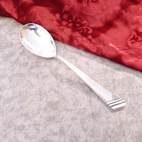 OKA 129 Art Deco Kompottlöffel 90 versilbert OKA 129 Art Deco Kompottlöffel 90 versilbert