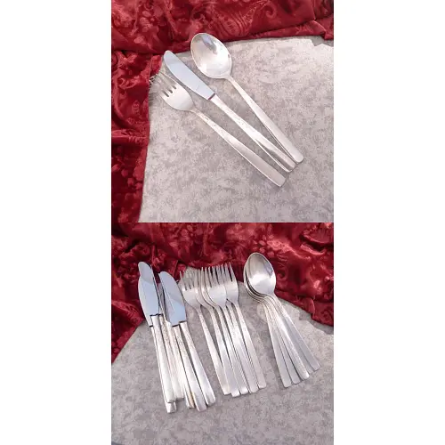 BSF Nordlicht Tafelbesteck 6 Personen 90 versilbert BSF Nordlicht Tafelbesteck 6 Personen 90 versilbert