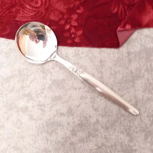Seibel Kleeblatt Rose Sahnelöffel 100 versilbert