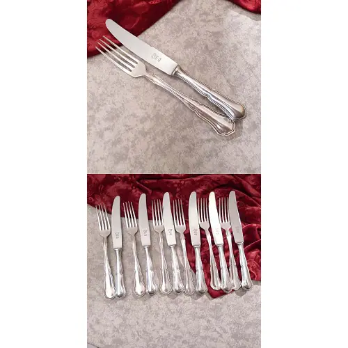 Wellner 359 Hamilton Dessertbesteck 6 Personen 90 versilbert