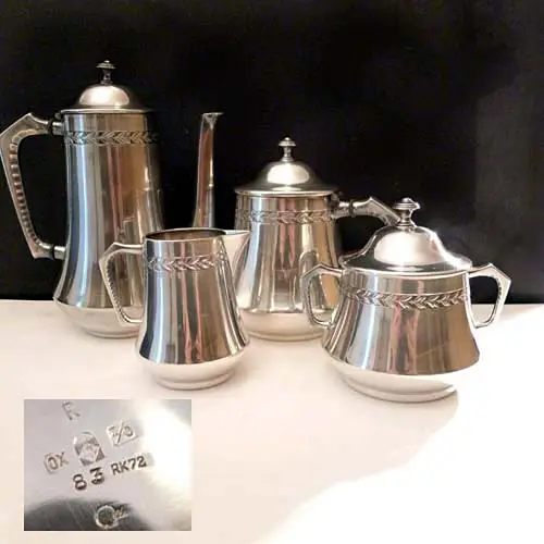 WMF Jugendstil Tee- und Kaffeeservice versilbert WMF Jugendstil Tee- und Kaffeeservice versilbert