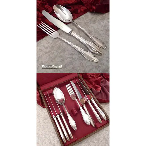 Wellner / ABS 550 Richard Wagner Tafelbesteck 6 Personen 90 vers Wellner / ABS 550 Richard Wagner Tafelbesteck 6 Personen 90 vers