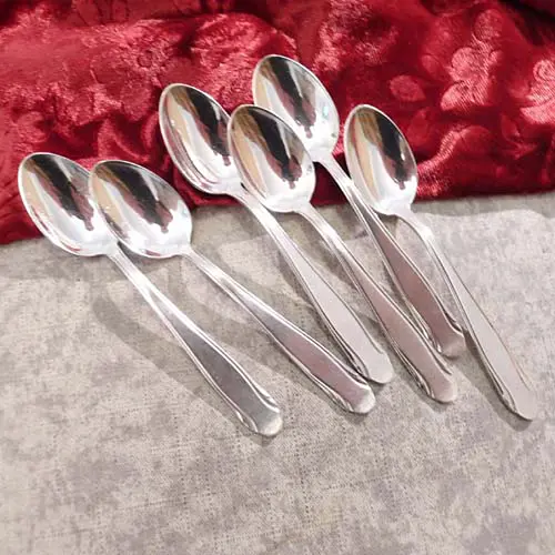 WMF 3300 6 Mokkalöffel 10,6cm 90 versilbert