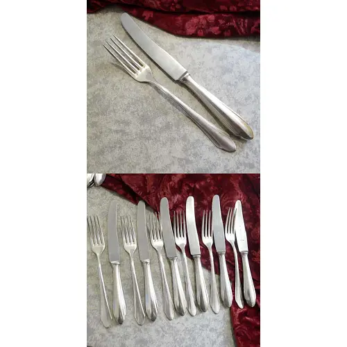 BSF 21 Art Deco Dessertbesteck 6 Personen 90 versilbert