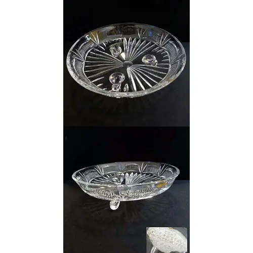 große Bleikristall Schale 24,6cm