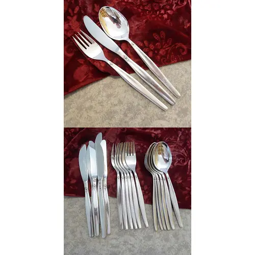 BSF Silberrose Tafelbesteck 6 Personen 90 versilbert BSF Silberrose Tafelbesteck 6 Personen 90 versilbert
