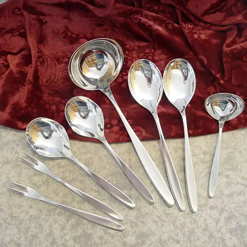 WMF Hamburg Vorlegebesteck 8 teilig 90 versilbert