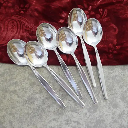 BSF Silberrose 6 Tassenlöffel 15,5cm 90 versilbert