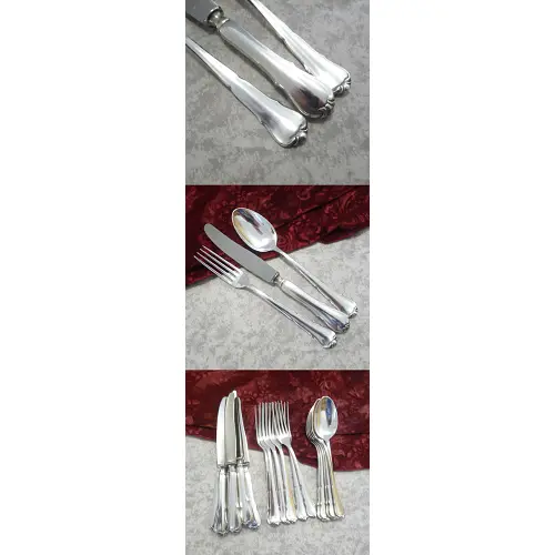 BSF 99 Ingrid Tafelbesteck 6 Personen 90 versilbert BSF 99 Ingrid Tafelbesteck 6 Personen 90 versilbert