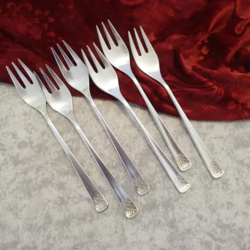 Bruckmann 771 Petite Fleur 6 Kuchengabeln 90 versilbert Bruckmann 771 Petite Fleur 6 Kuchengabeln 90 versilbert