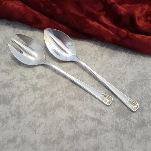 Bruckmann 771 Petite Fleur Mini Salatbesteck 90 versilbert Bruckmann 771 Petite Fleur Mini Salatbesteck 90 versilbert