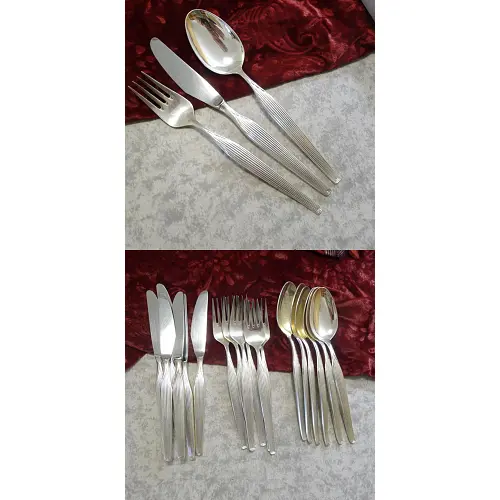 Robbe & Berking City Tafelbesteck 6 Personen 90 versilbert Robbe & Berking City Tafelbesteck 6 Personen 90 versilbert