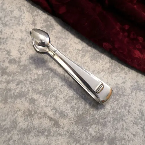 OKA 131 Art Deco Zuckerzange 90 versilbert