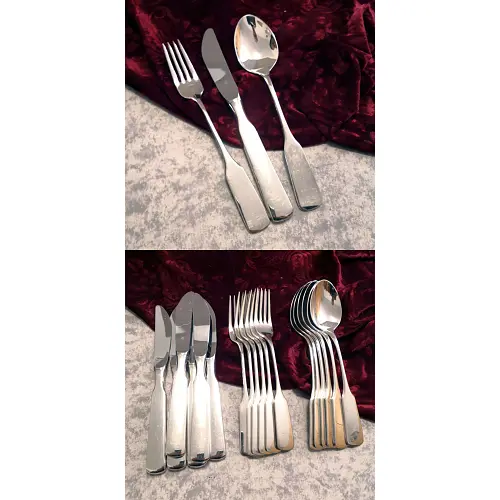 WMF Saturn Tafelbesteck 6 Personen 90 versilbert WMF Saturn Tafelbesteck 6 Personen 90 versilbert