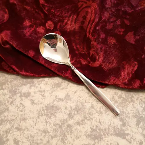 BSF 111 Dänisch Perl Zuckerlöffel 90 versilbert BSF 111 Dänisch Perl Zuckerlöffel 90 versilbert
