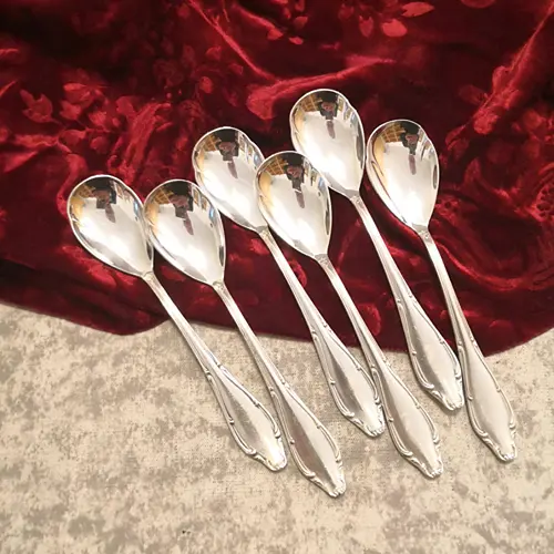 Wellner 398 Mozart 6 Eislöffel 14,1cm 90 versilbert Wellner 398 Mozart 6 Eislöffel 14,1cm 90 versilbert