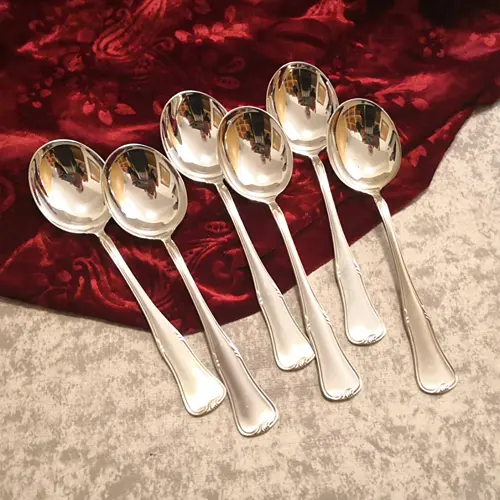 WMF 3700 6 Tassenlöffel 17,4cm 90 versilbert WMF 3700 6 Tassenlöffel 17,4cm 90 versilbert