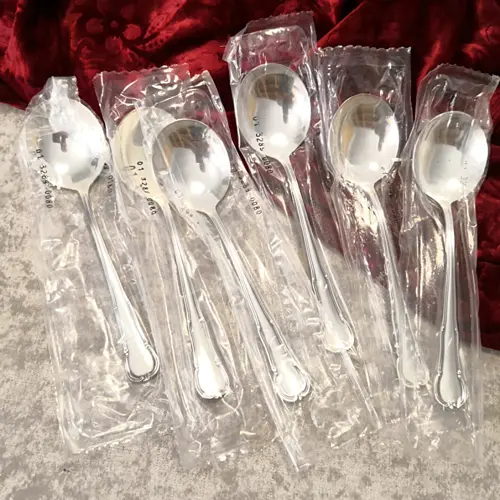 WMF 3200 Barock 6 Tassenlöffel 16,6cm 90 versilbert neu WMF 3200 Barock 6 Tassenlöffel 16,6cm 90 versilbert neu